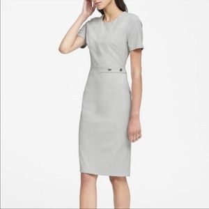 Banana Republic Gray Midi Dress